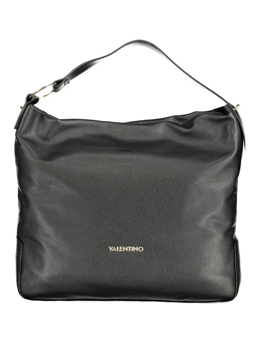 Black Polyethylene Women Handbag