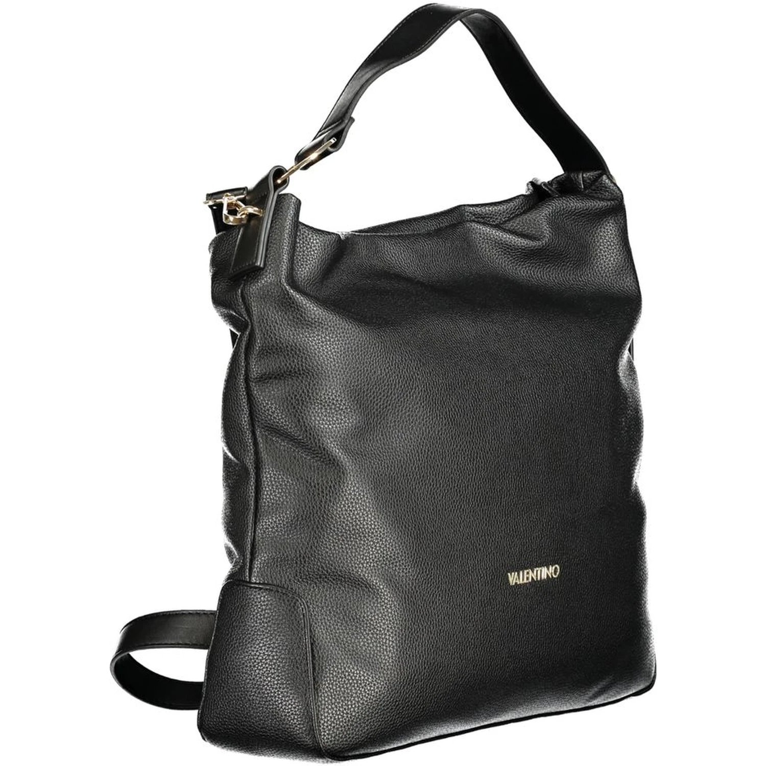 Black Polyethylene Women Handbag