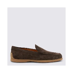 Suede leather loafers