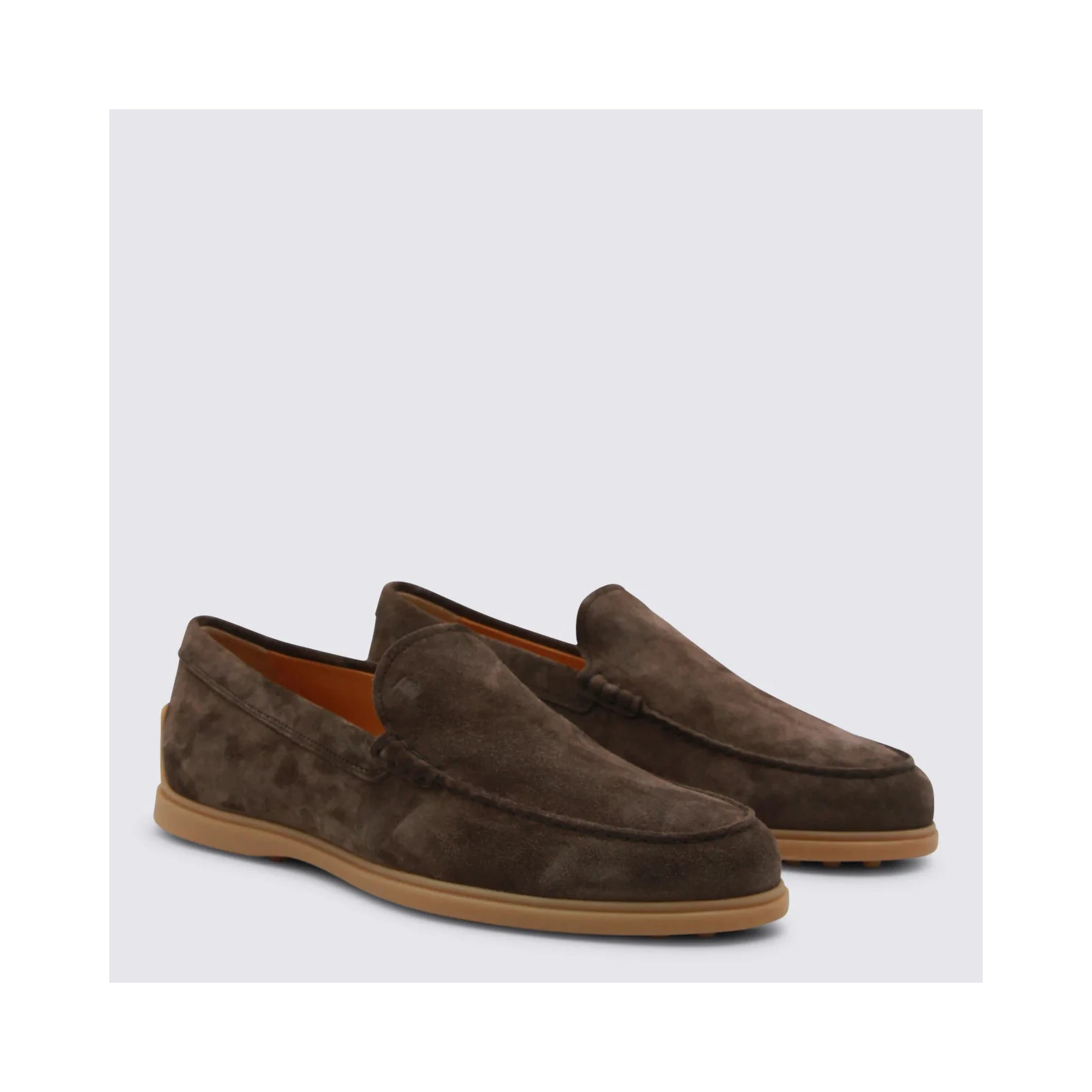 Suede leather loafers