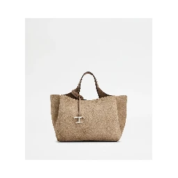 Handbag in suede