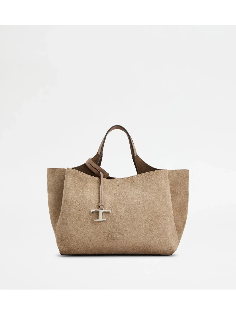Handbag in suede