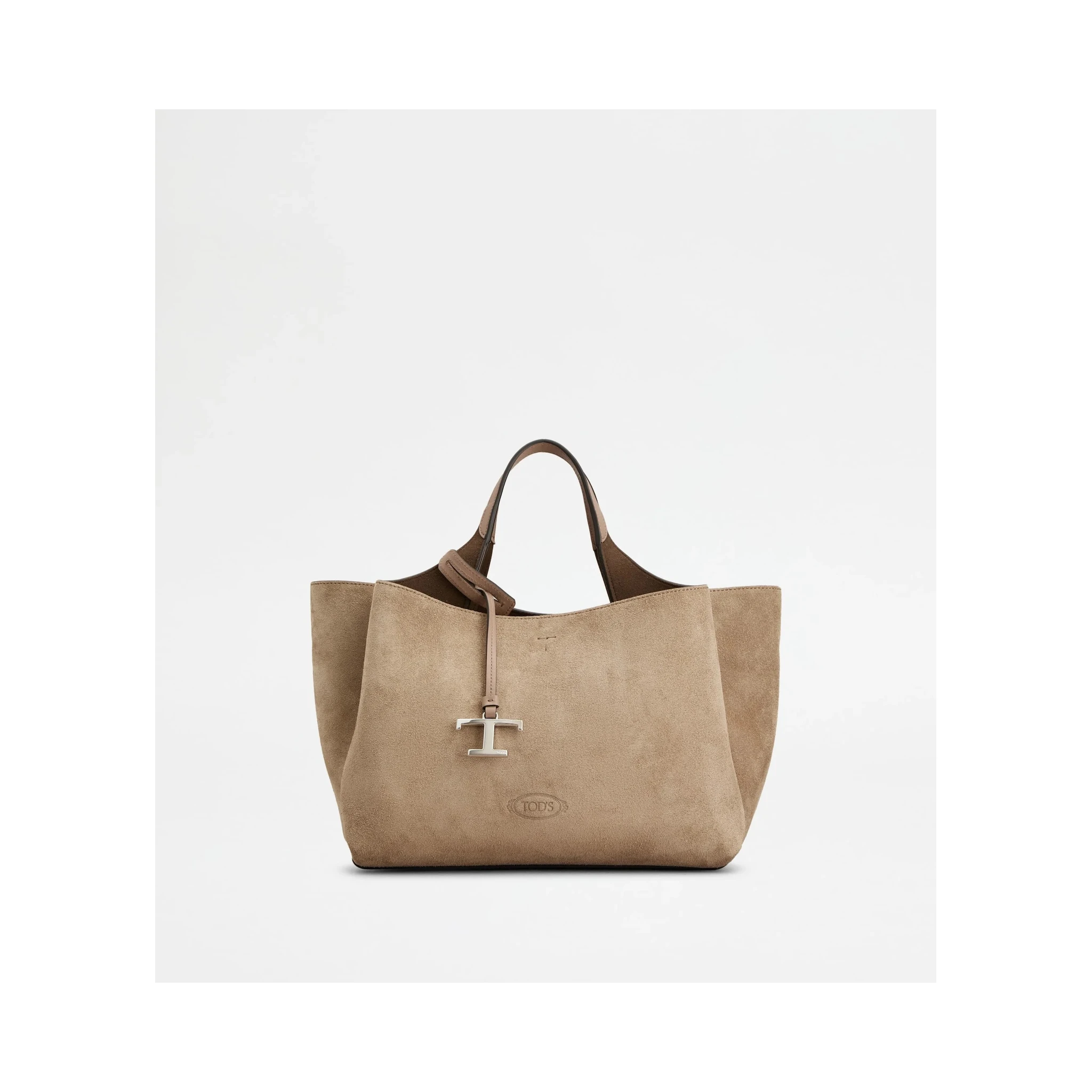 Handbag in suede