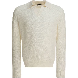 Cashmere polo sweater