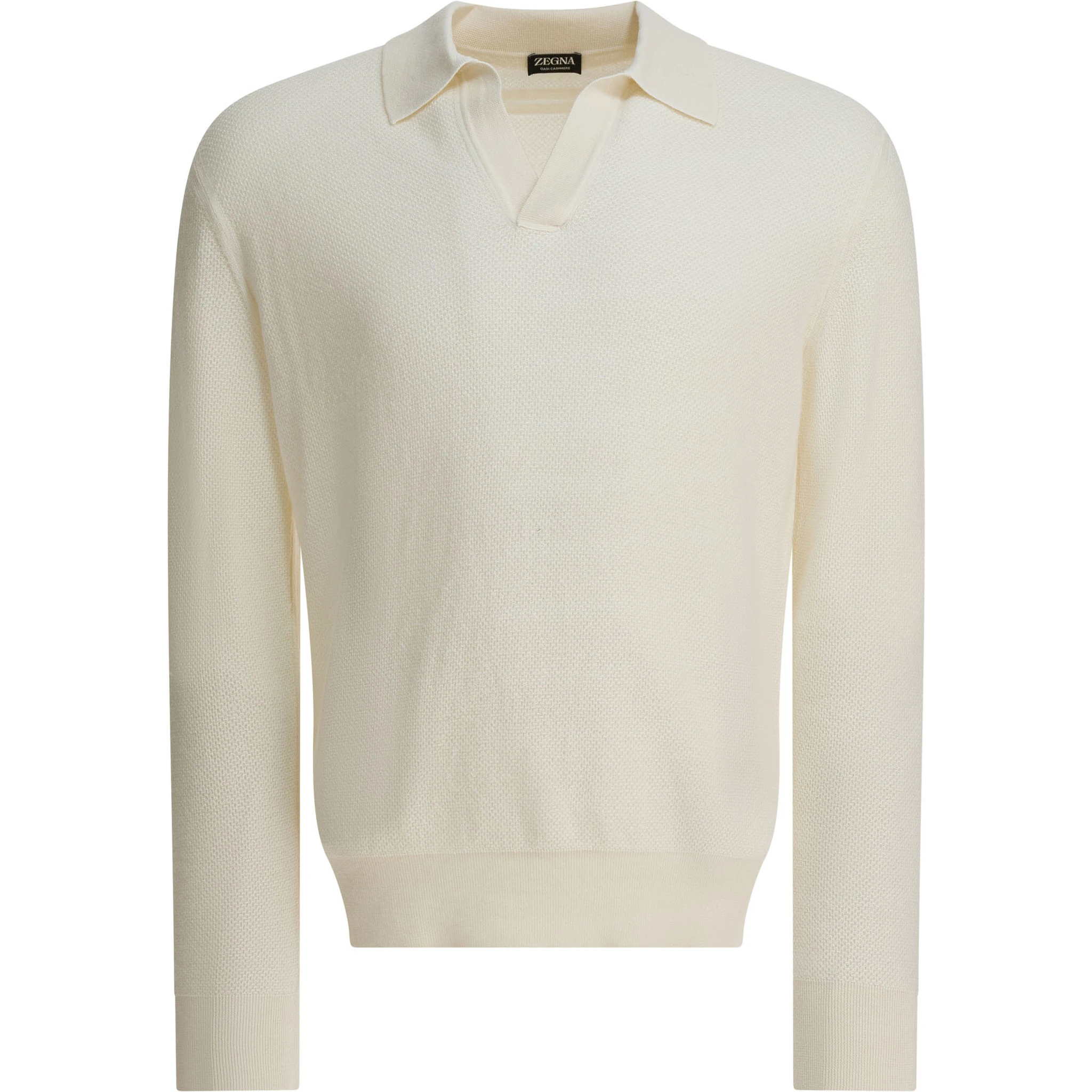 Cashmere polo sweater