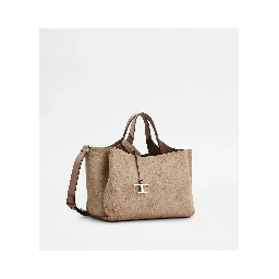 Handbag in suede