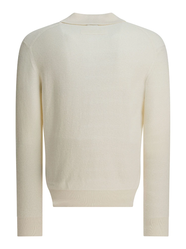 Cashmere polo sweater alternative