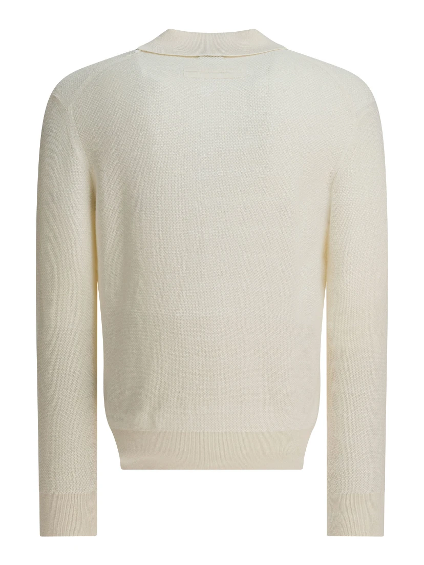 Cashmere polo sweater