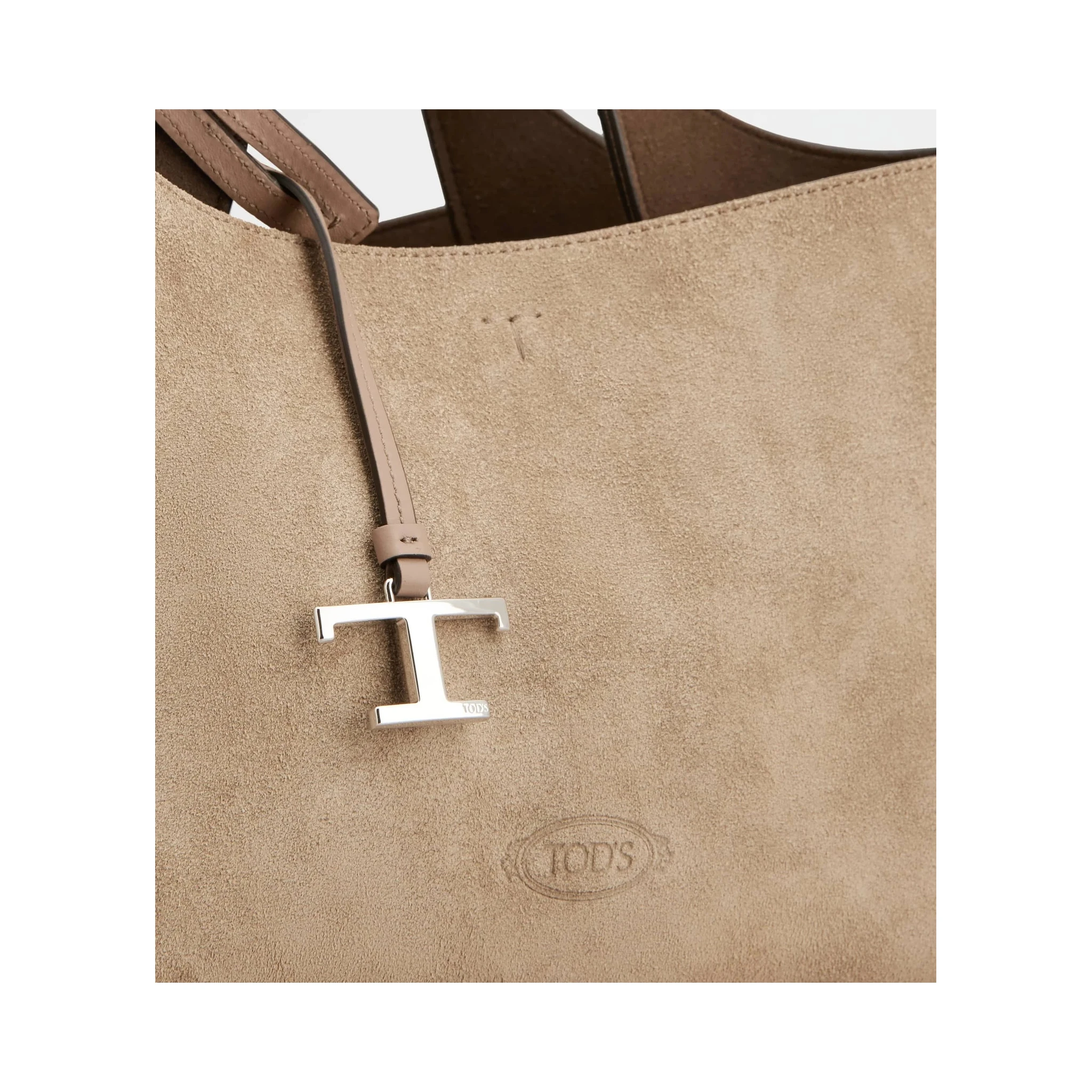 Handbag in suede