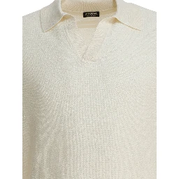 Cashmere polo sweater