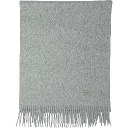 Cashmere fringed scarf