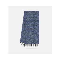 "Cannage" scarf in cashmere and wool