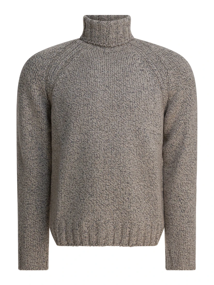 Cashmere and wool turtleneck