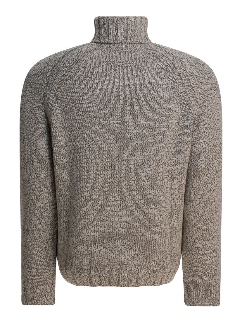 Cashmere and wool turtleneck