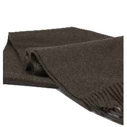 Fringed scarf in cashmere