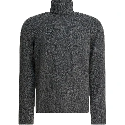 Cashmere and wool turtleneck