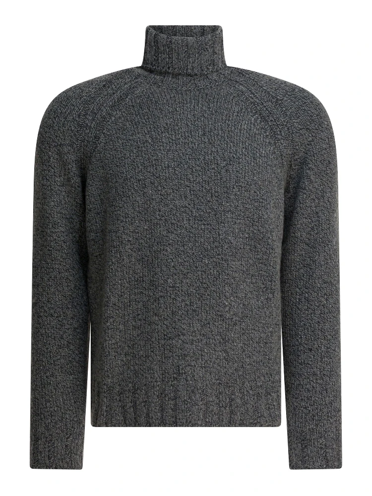 Cashmere and wool turtleneck