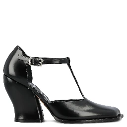 حذاء بكعب عالٍ "أوندا 90 مم بفتحة رقبة على شكل حرف T"