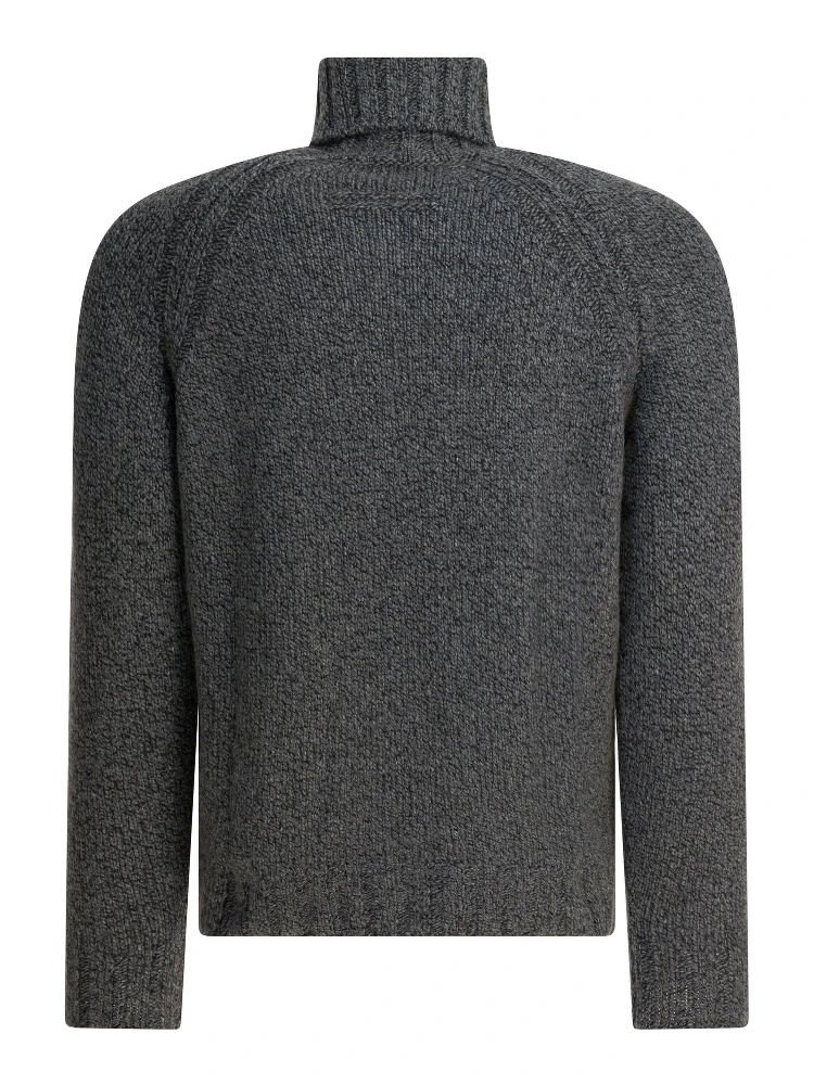 Cashmere and wool turtleneck alternative