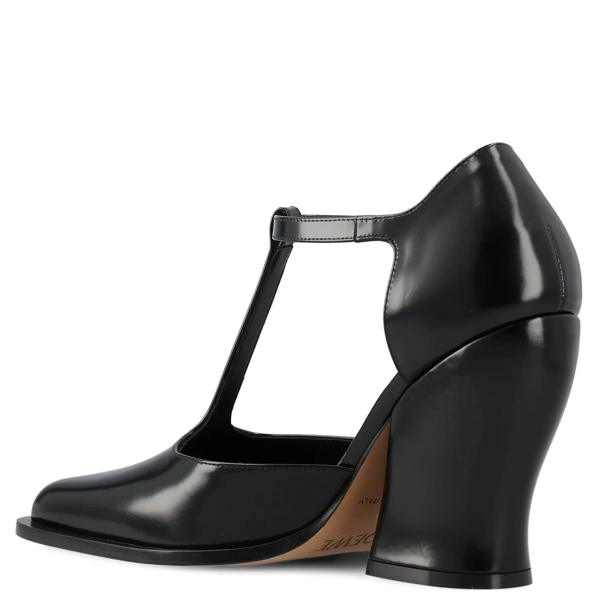 حذاء بكعب عالٍ "أوندا 90 مم بفتحة رقبة على شكل حرف T"