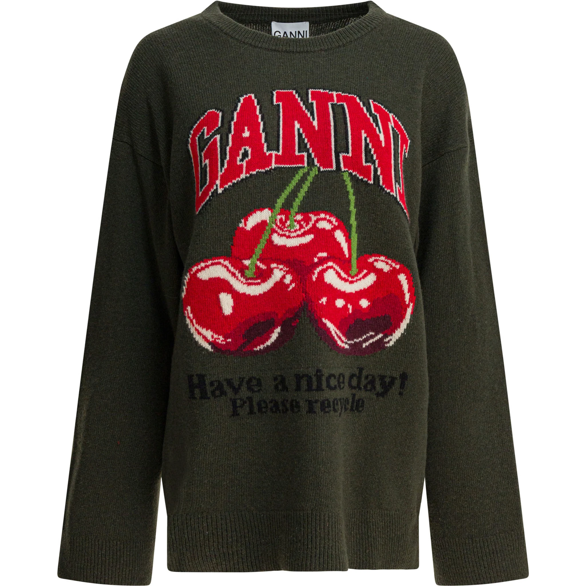 Wool-blend crew-neck sweater