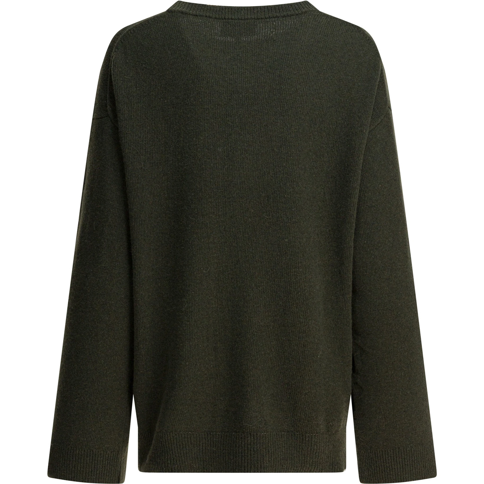 Wool-blend crew-neck sweater