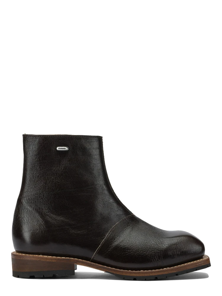 "Engine" zippered ankle boots