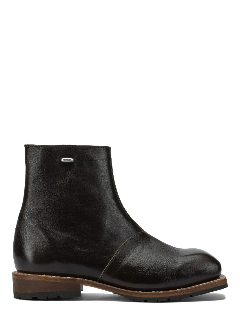 "Engine" zippered ankle boots