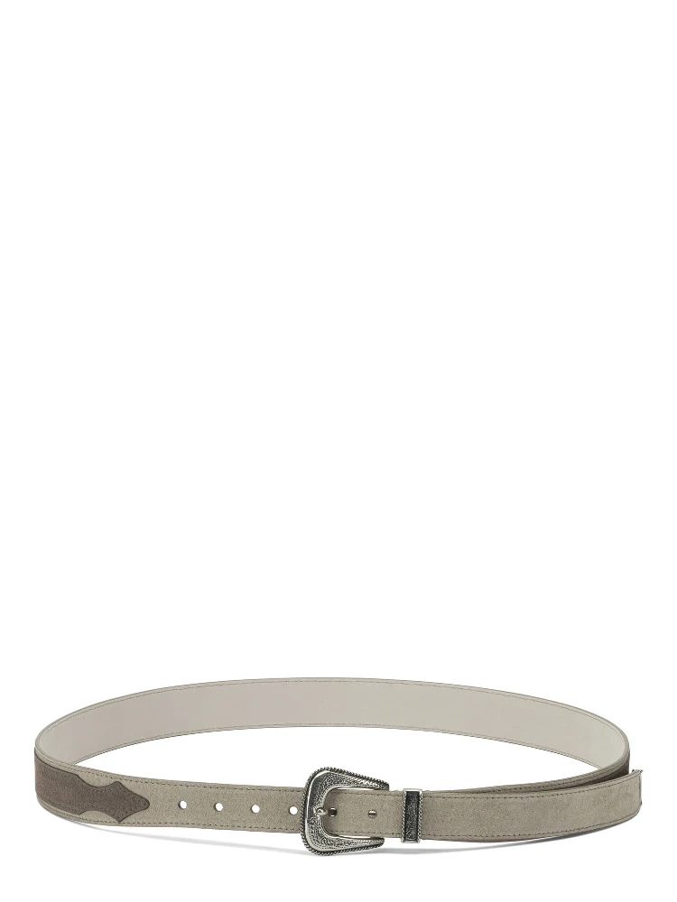 Leather western belt