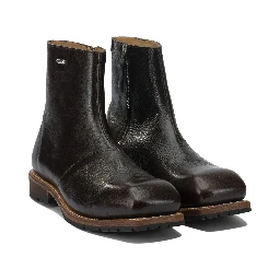 "Engine" zippered ankle boots