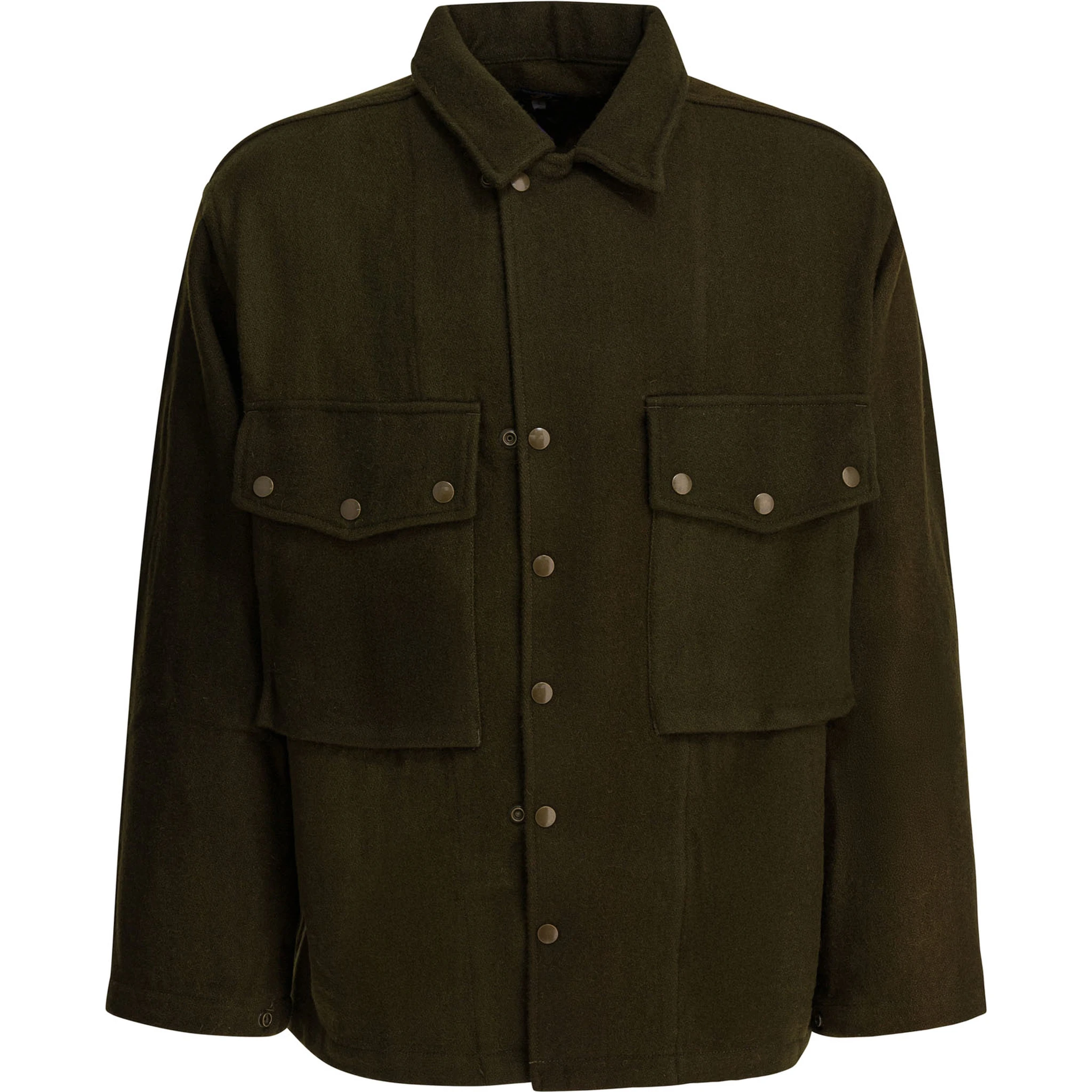 Wool overshirt jacket