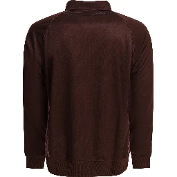 "Poly Smooth" zippered sweatshirt