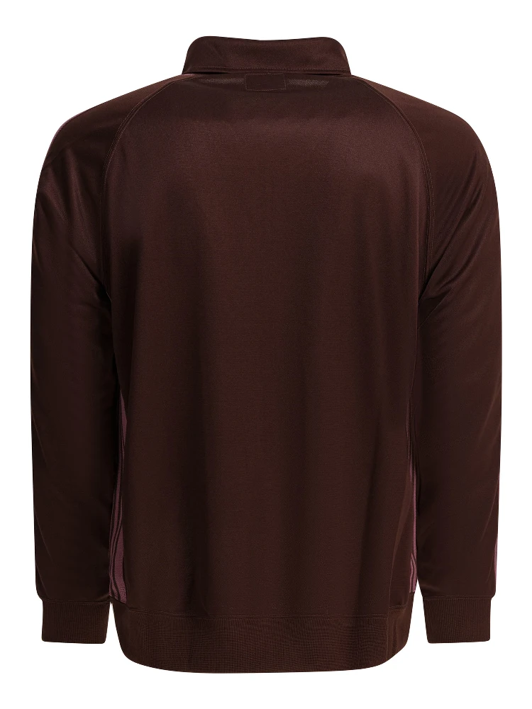 "Poly Smooth" zippered sweatshirt alternative