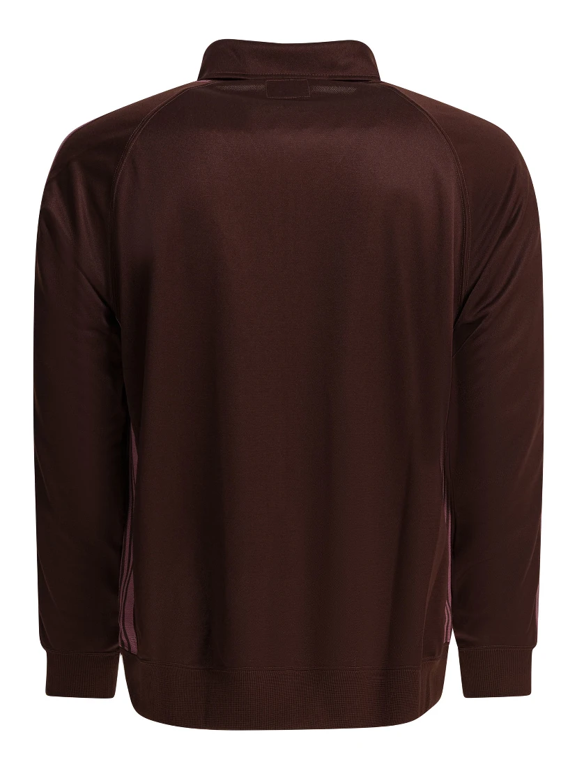 "Poly Smooth" zippered sweatshirt