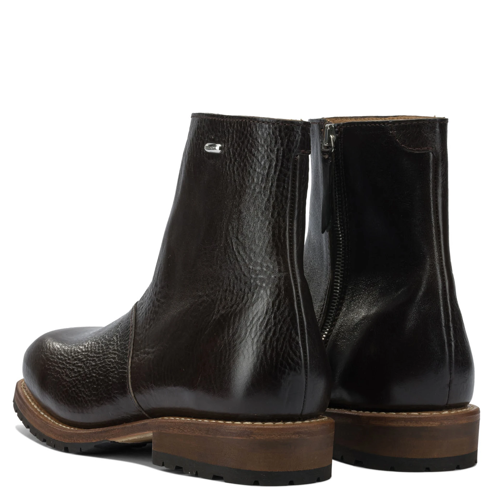 "Engine" zippered ankle boots