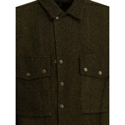 Wool overshirt jacket