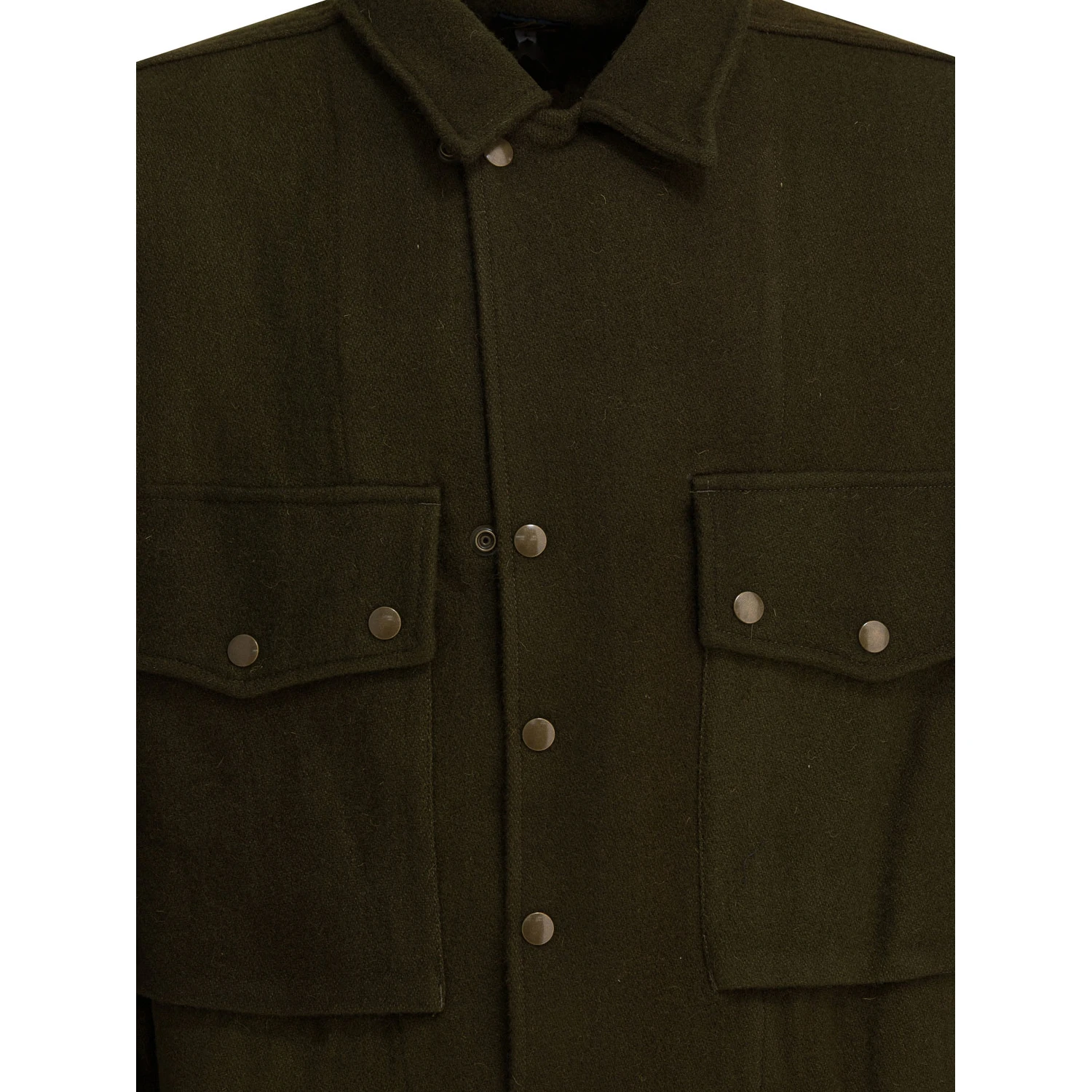 Wool overshirt jacket