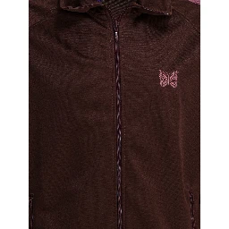 "Poly Smooth" zippered sweatshirt