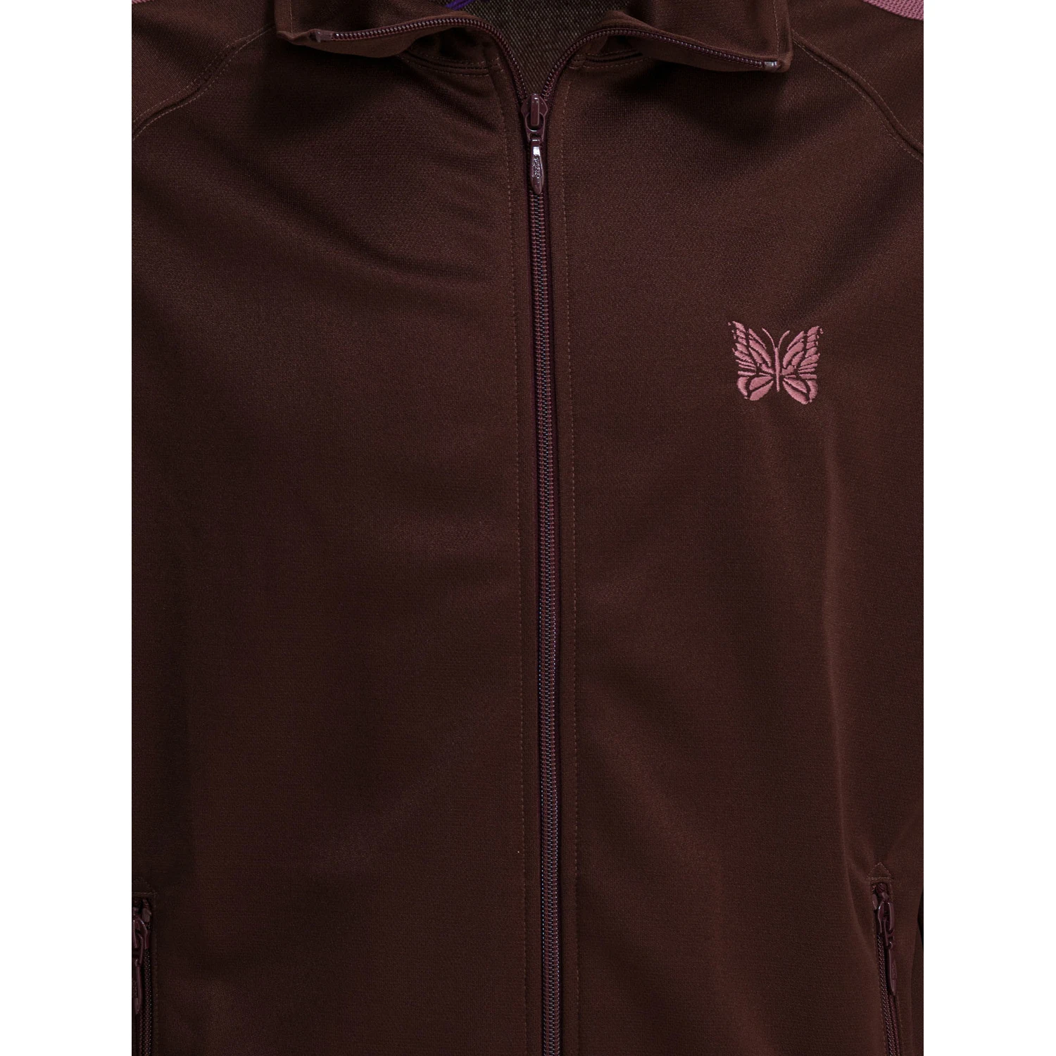 "Poly Smooth" zippered sweatshirt