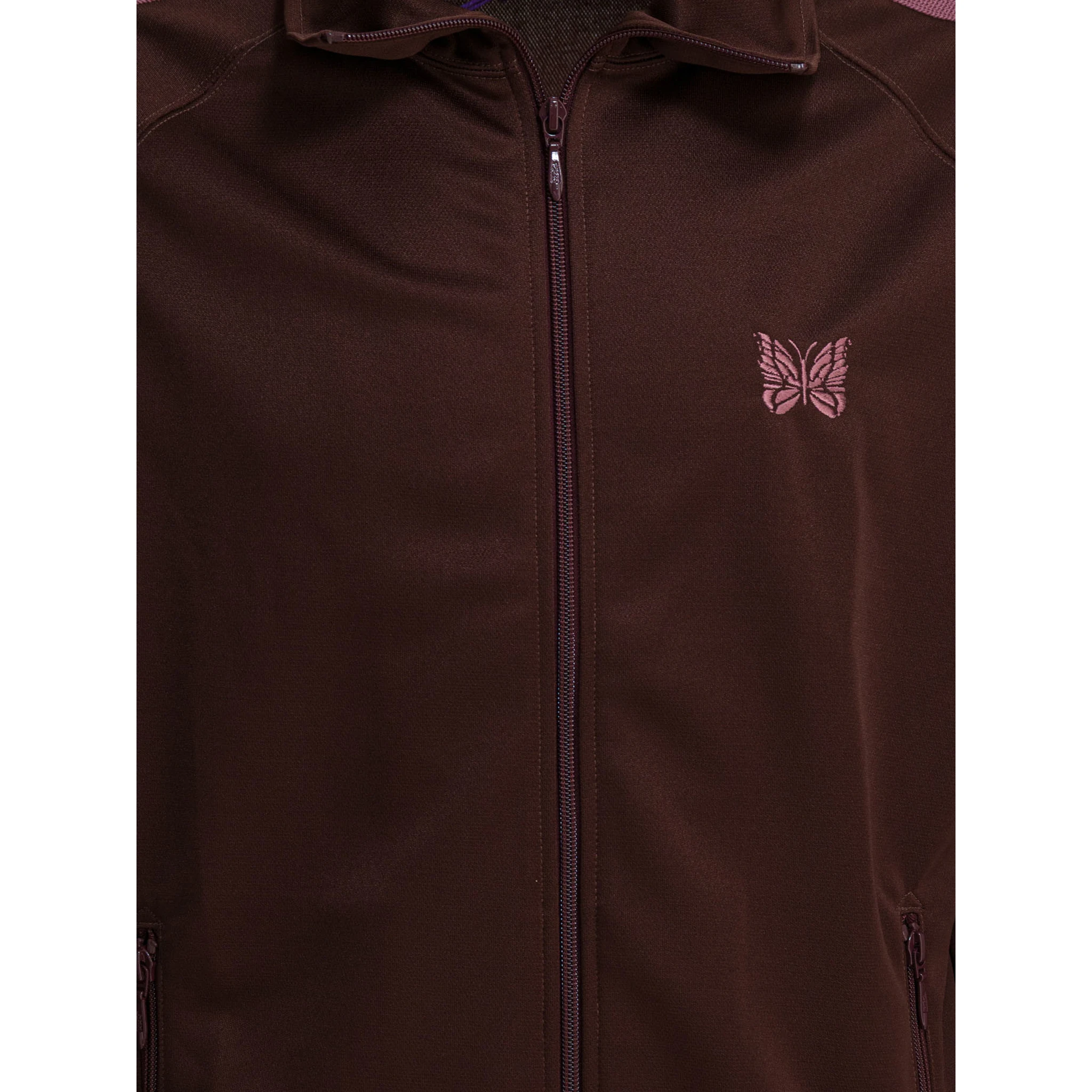 "Poly Smooth" zippered sweatshirt