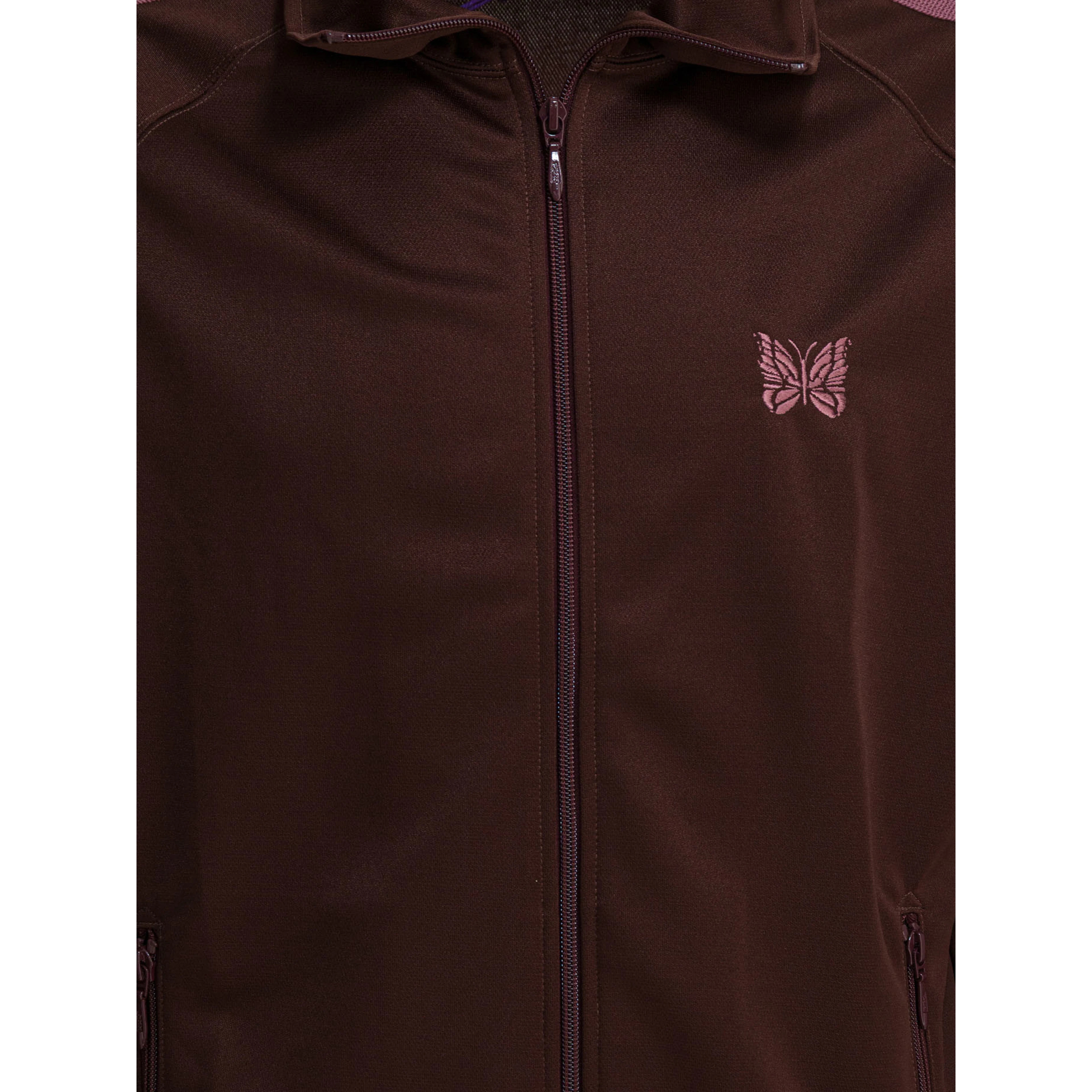 "Poly Smooth" zippered sweatshirt