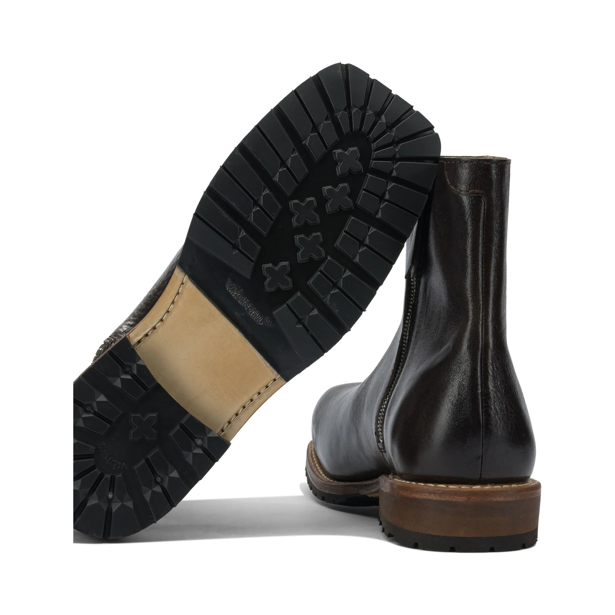 "Engine" zippered ankle boots