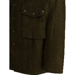 Wool overshirt jacket