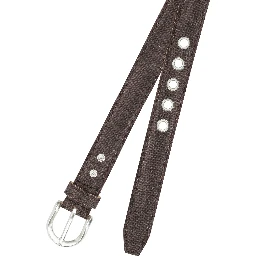 Denim and leather belt