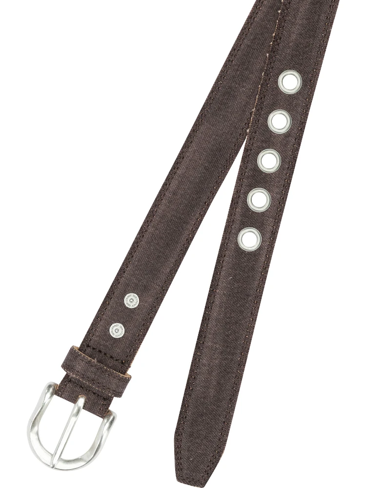 Denim and leather belt alternative