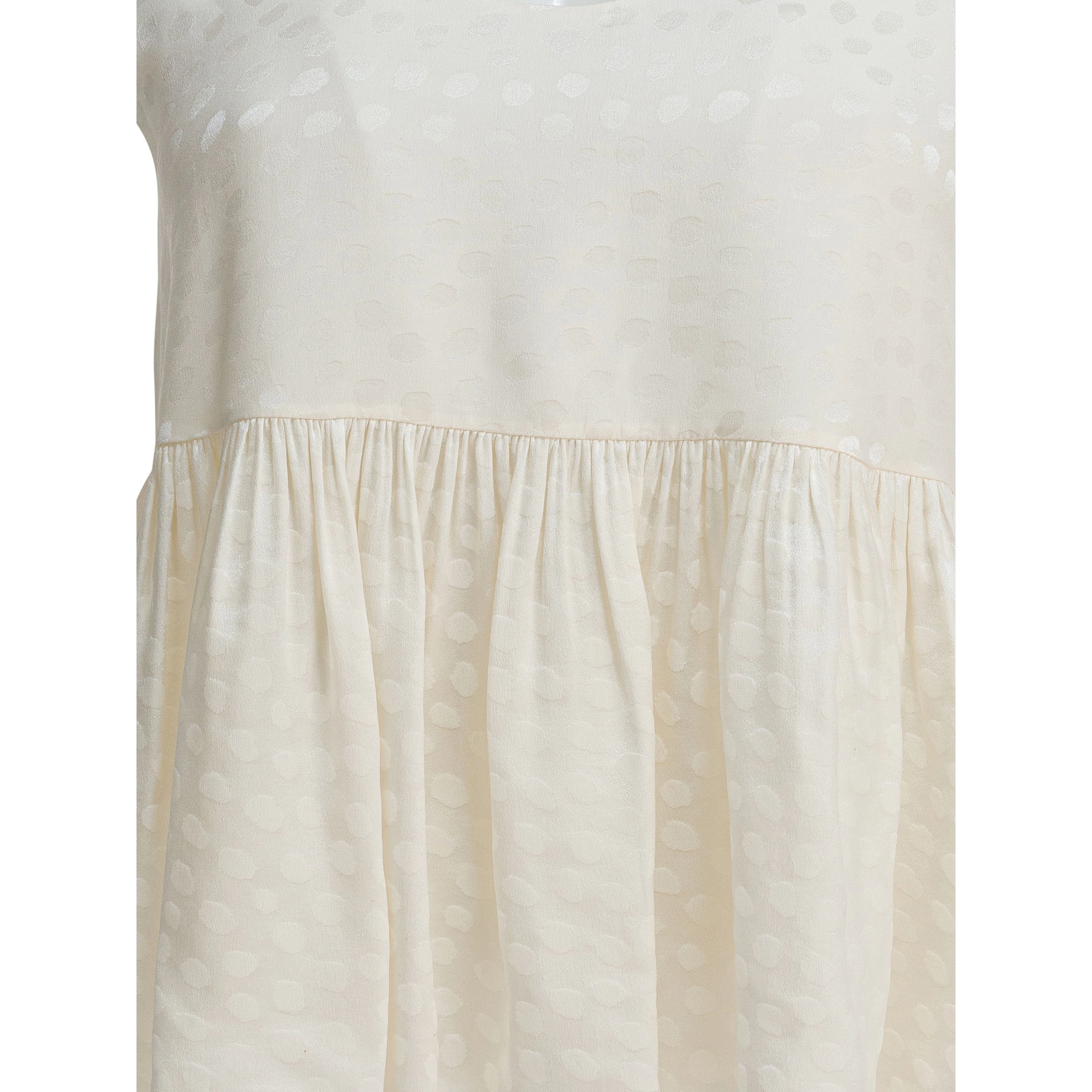 Silk peplum top