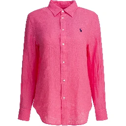 Classic-fit linen shirt