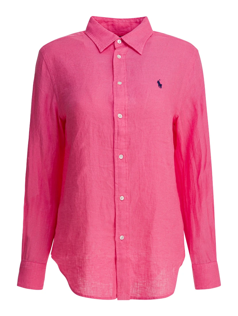 Classic-fit linen shirt