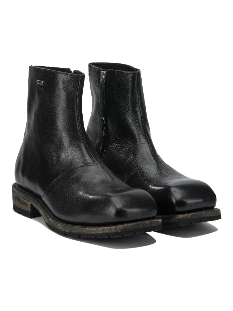 "Engine" zipped ankle boots alternative