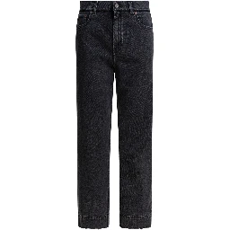 High-waisted jeans